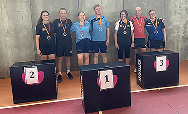 L’argent en tennis de table pour nos agents Brestois