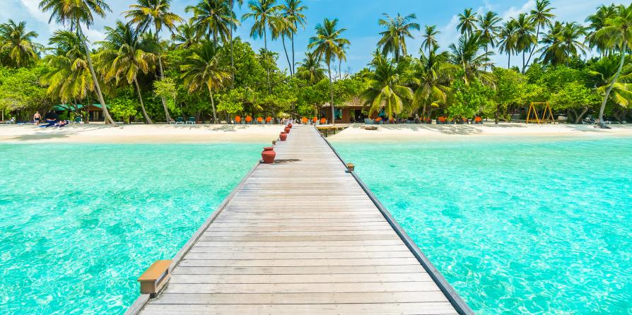 Une plage sous les tropiques