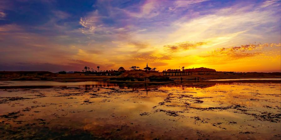photo plage coucher de soleil