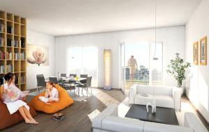 Une famille dans un appartement